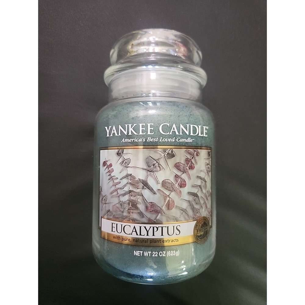 New Rare Retired‎ Vintage Eucalyptus Housewarmer Yankee Candle Large 22 Oz